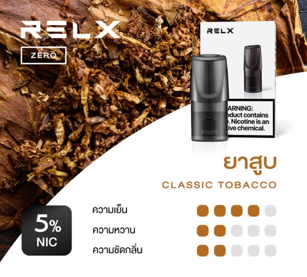 RELX Zero Pods - CLASSIC TOBACCO