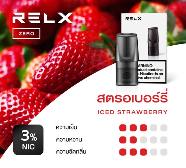 RELX Zero Pods - ICE STRAWBERRY